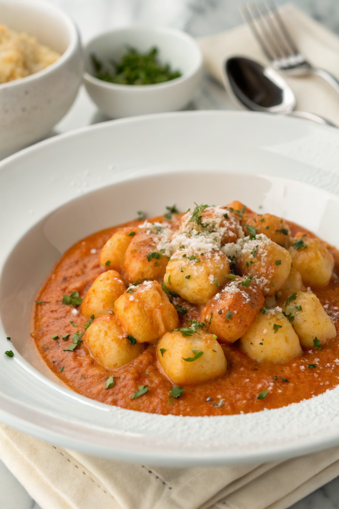 Pumpkin Gnocchi with Spinach and Sausage Recipe