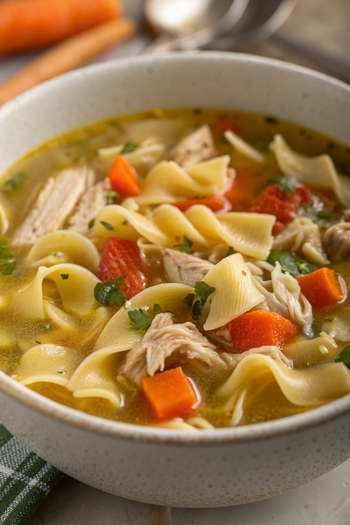 Rotisserie Chicken Noodle Soup Recipe