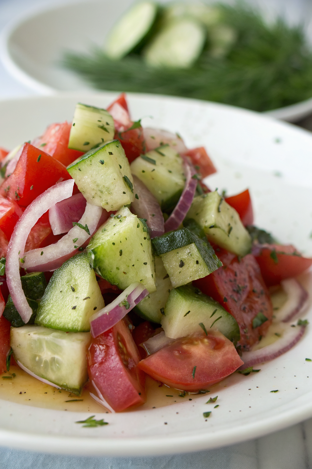 Spiced Cucumber Onion and Tomato Salad Recipe