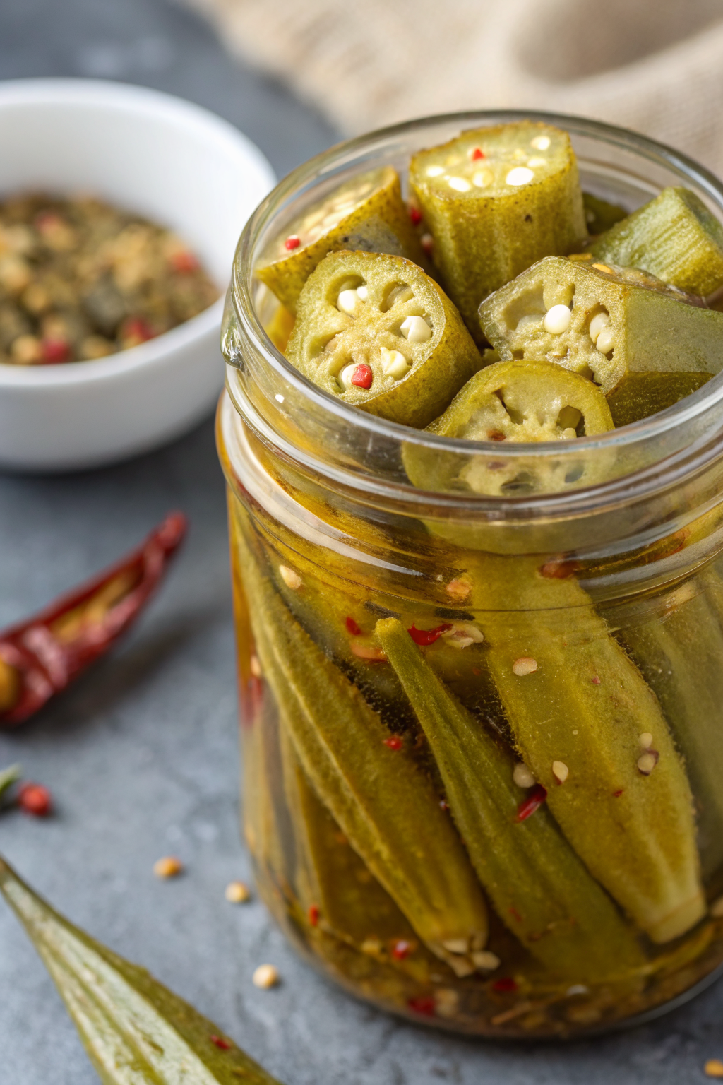 Spicy Pickled Okra Recipe