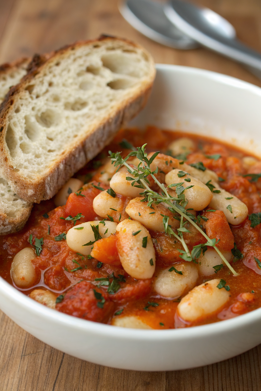 Tomato Basil Butter Beans Recipe