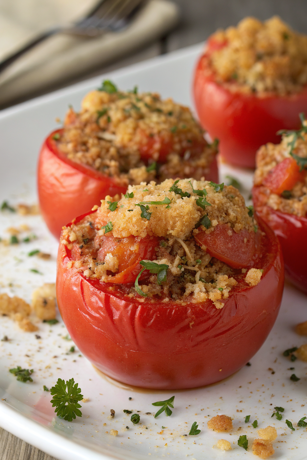 Tomatoes with Breadcrumbs and Herbs Recipe