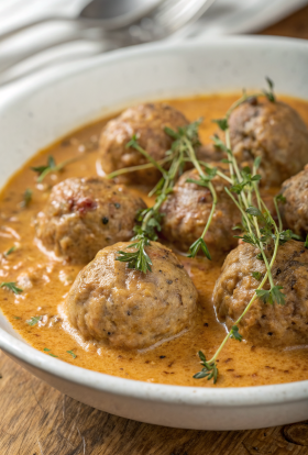 Turkey Meatballs in Pumpkin Sage Sauce Recipe