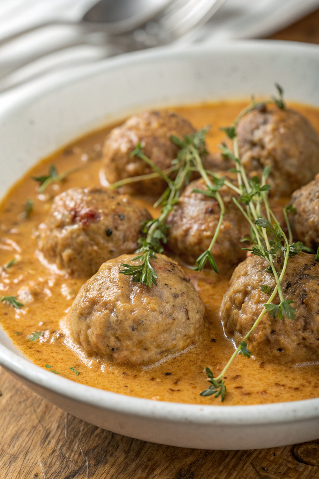 Turkey Meatballs in Pumpkin Sage Sauce Recipe