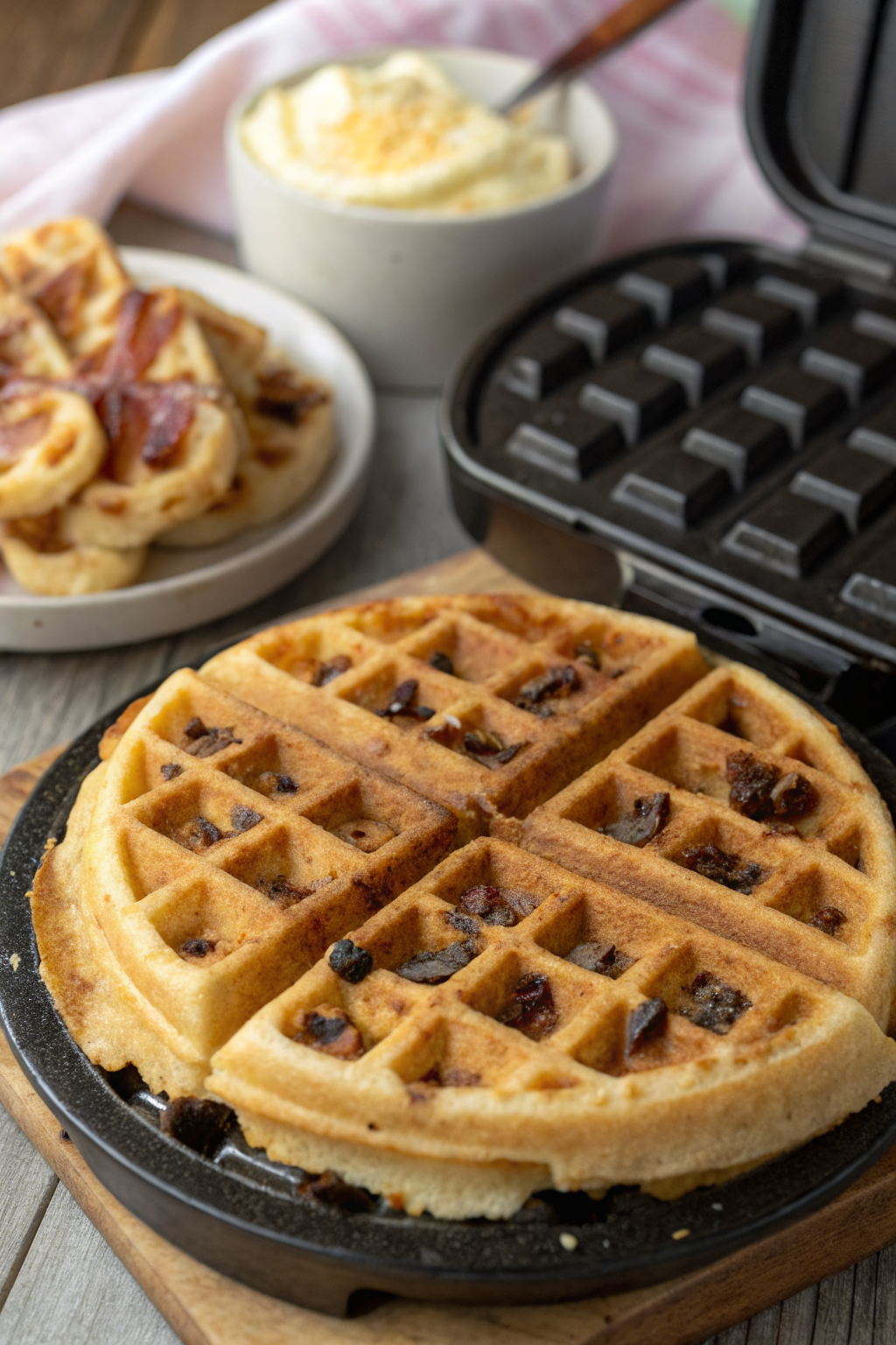 Zucchini Fritter Waffle Recipe