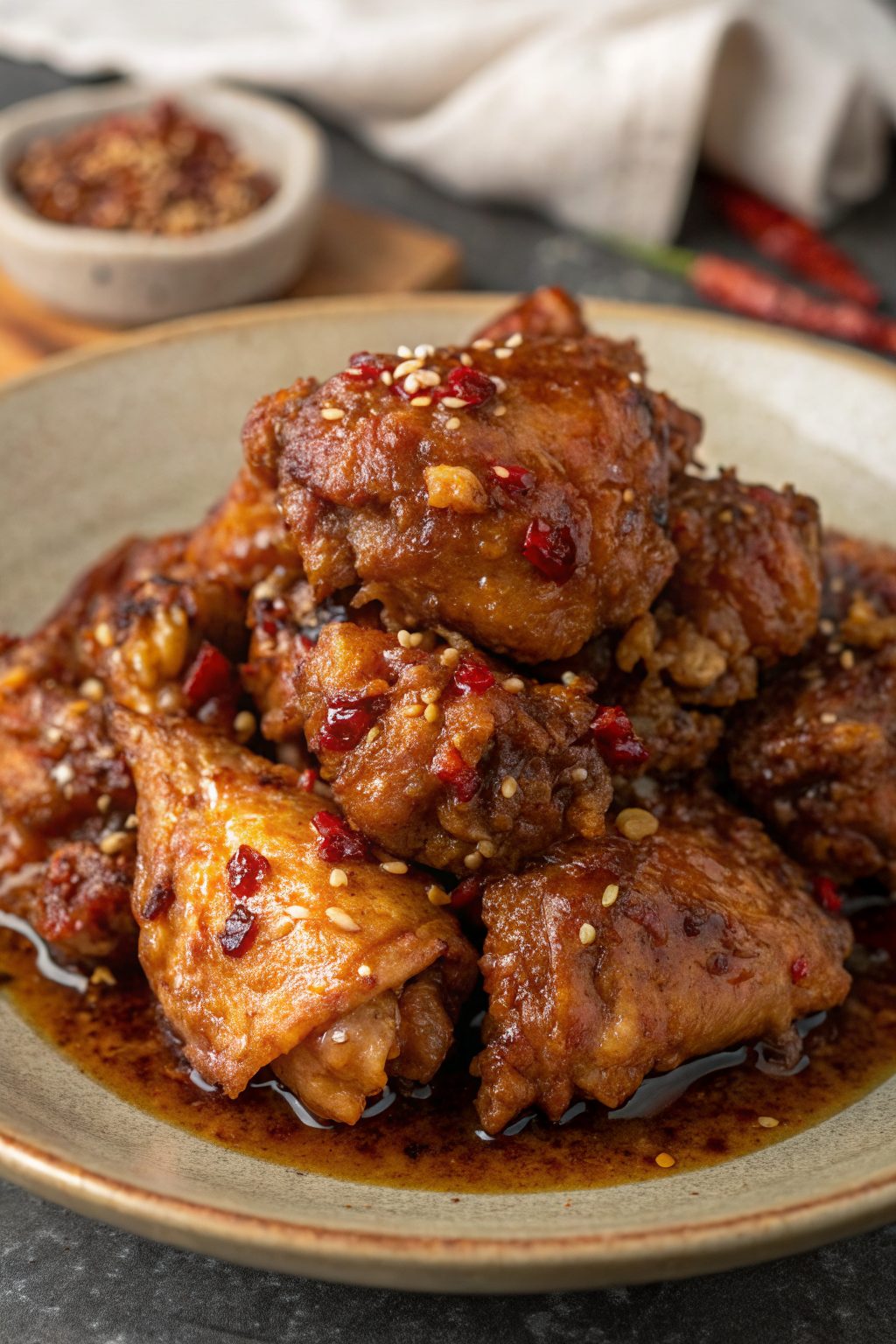 Air Fryer Korean Soy Garlic Chicken Thighs Recipe