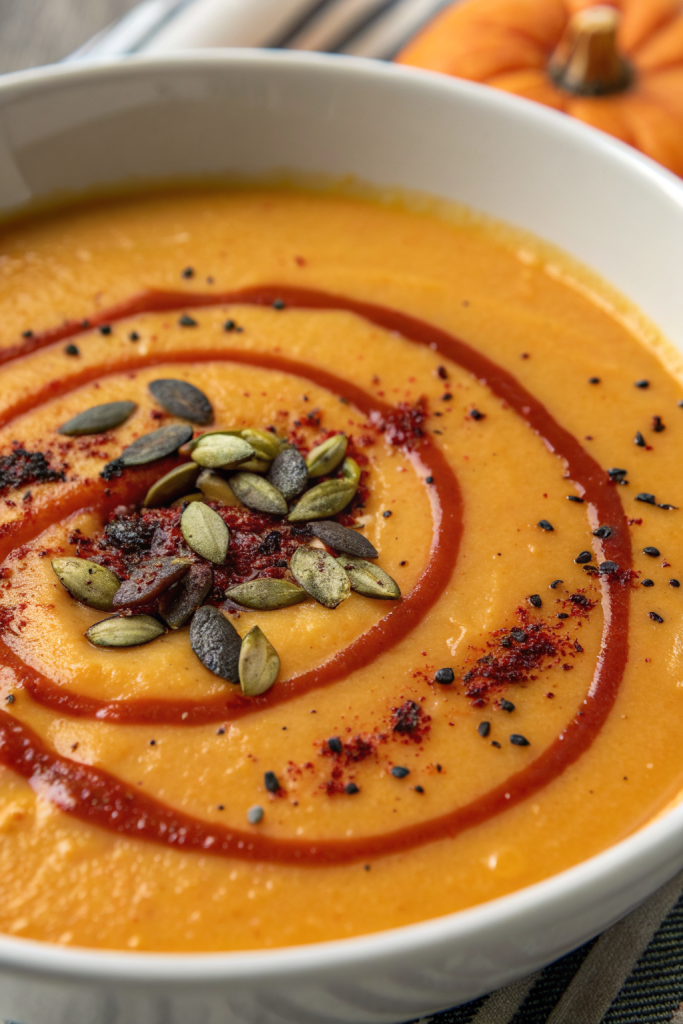 Autumn-Spiced Roasted Pumpkin Soup Recipe