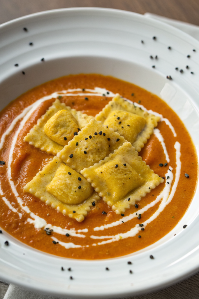 Creamy Butternut Ravioli Soup Recipe