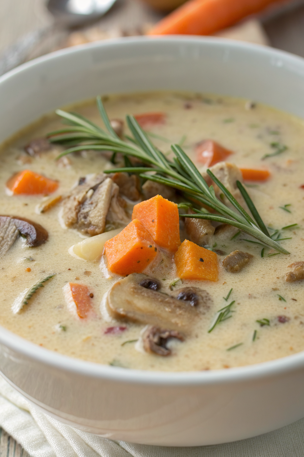 Creamy Chicken And Mushroom Soup Recipe