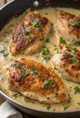 Creamy Garlic Parmesan Chicken Recipe