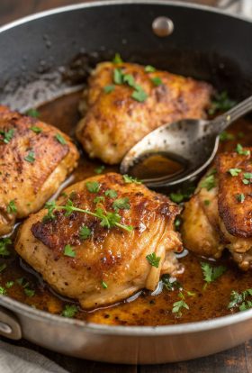 Easy Skillet Chicken Thighs Recipe