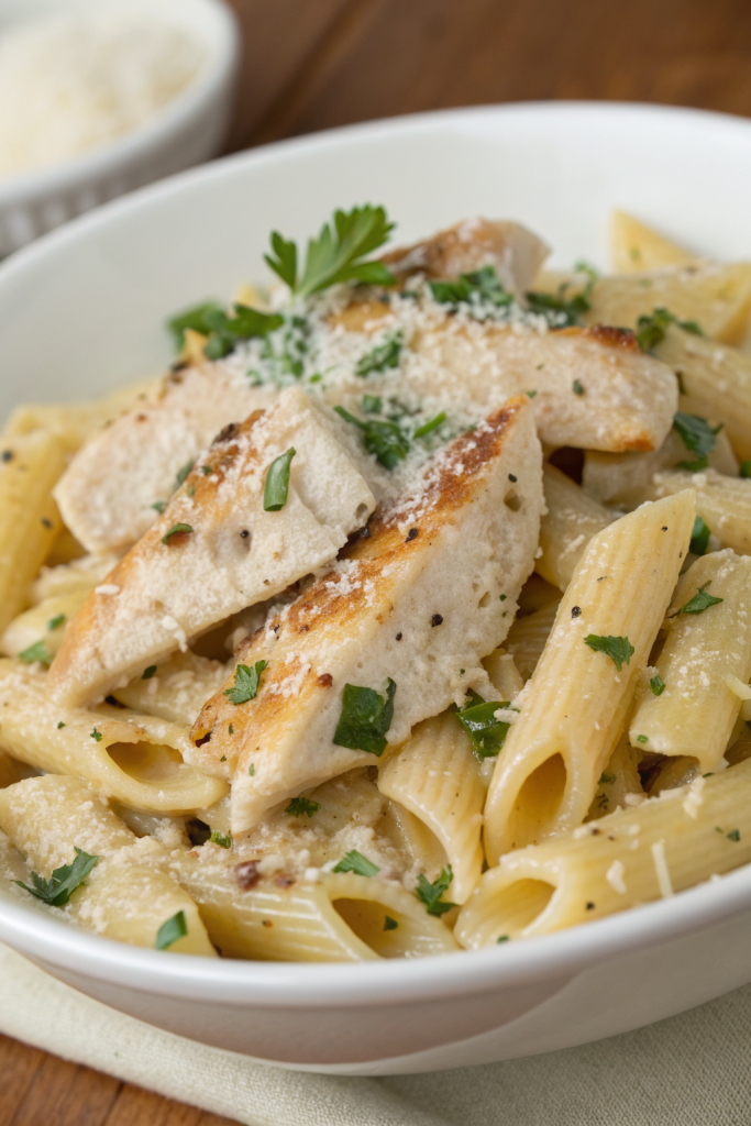 Garlic Parmesan Chicken Pasta Recipe
