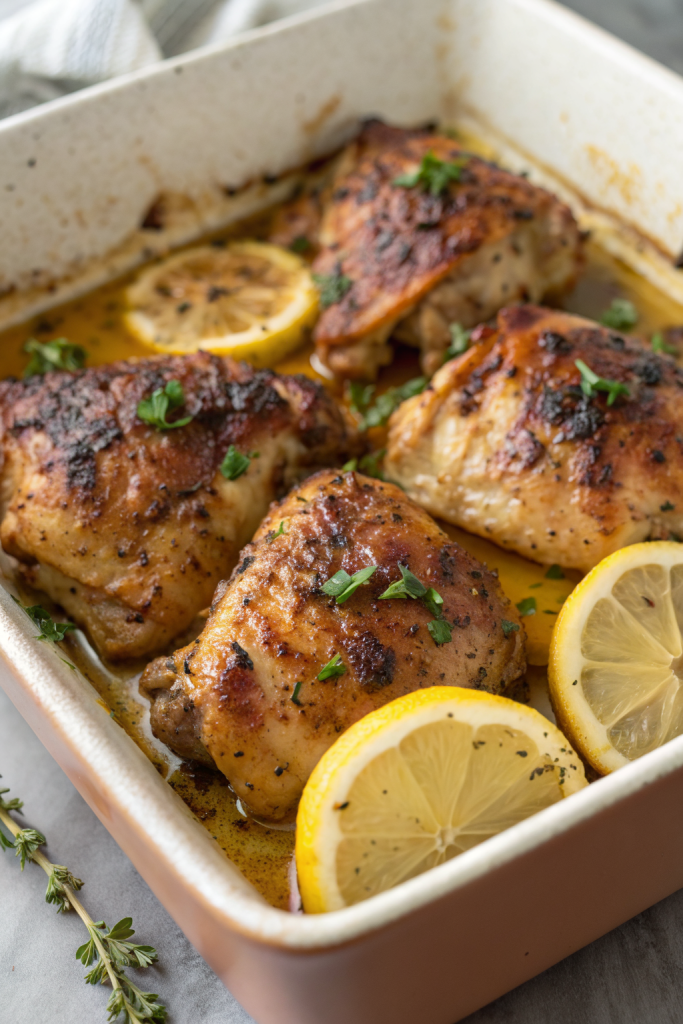Greek Lemon Chicken Thighs Recipe
