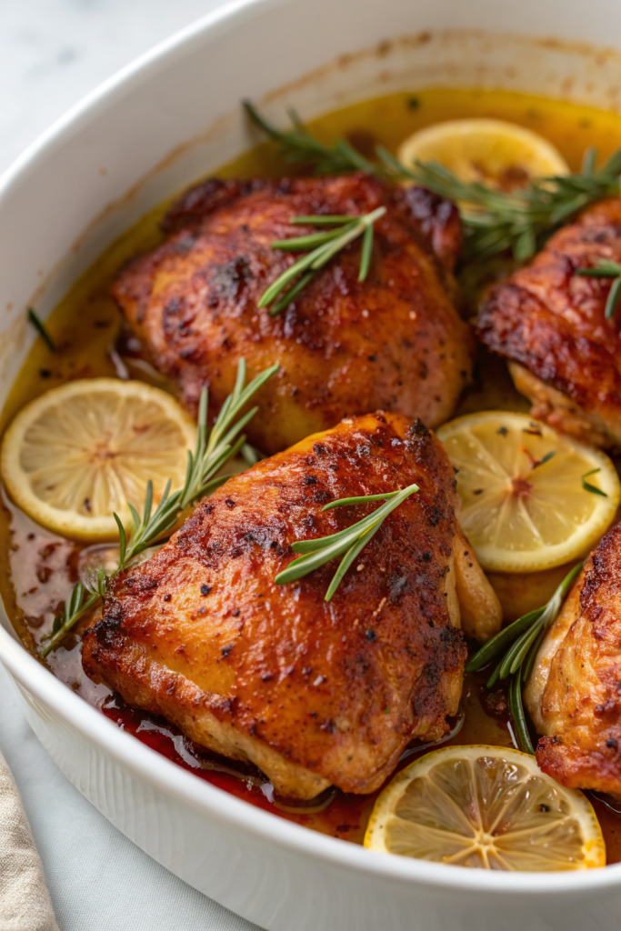 Lemon Paprika Roast Chicken Thighs Recipe