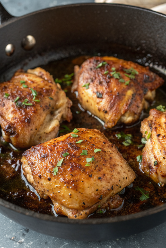 Pan Seared Chicken Thighs Recipe