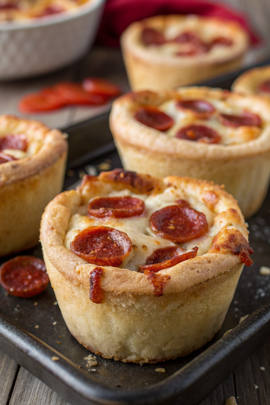 Pepperoni Pizza Muffins Recipe