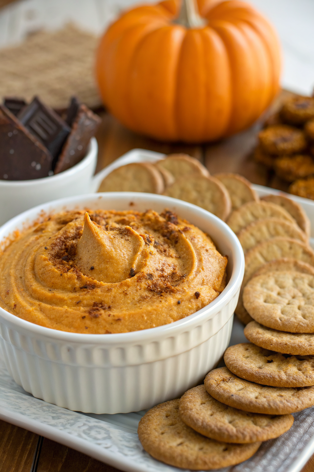 Pumpkin Fluff Dip with Cream Cheese