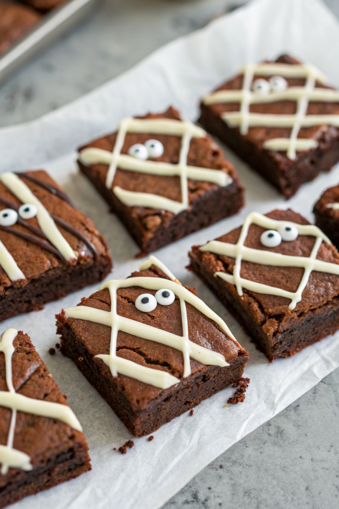 Spooky Mummy Brownies Recipe