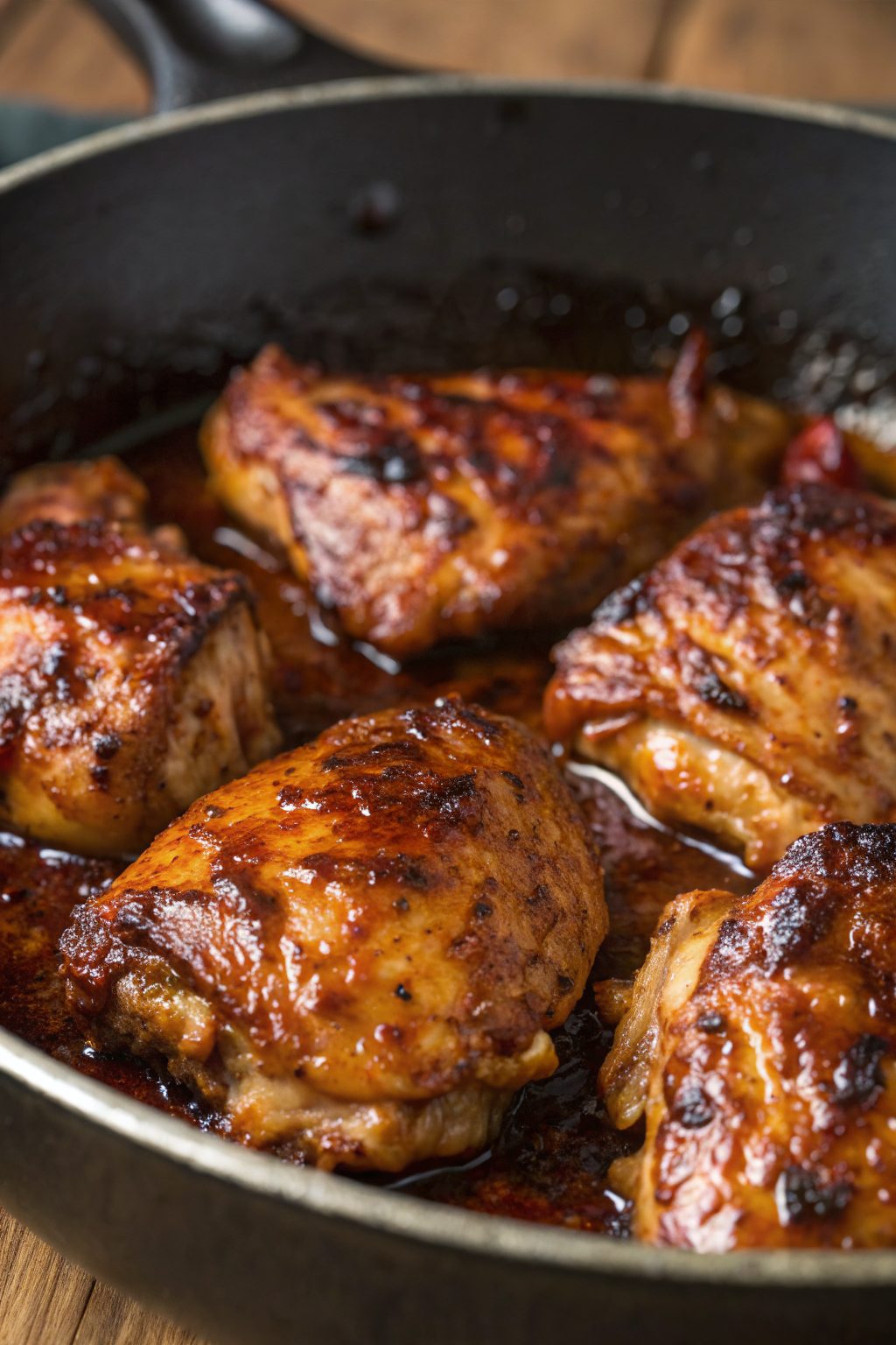 Sweet Spicy Glazed Chicken Thighs Recipe