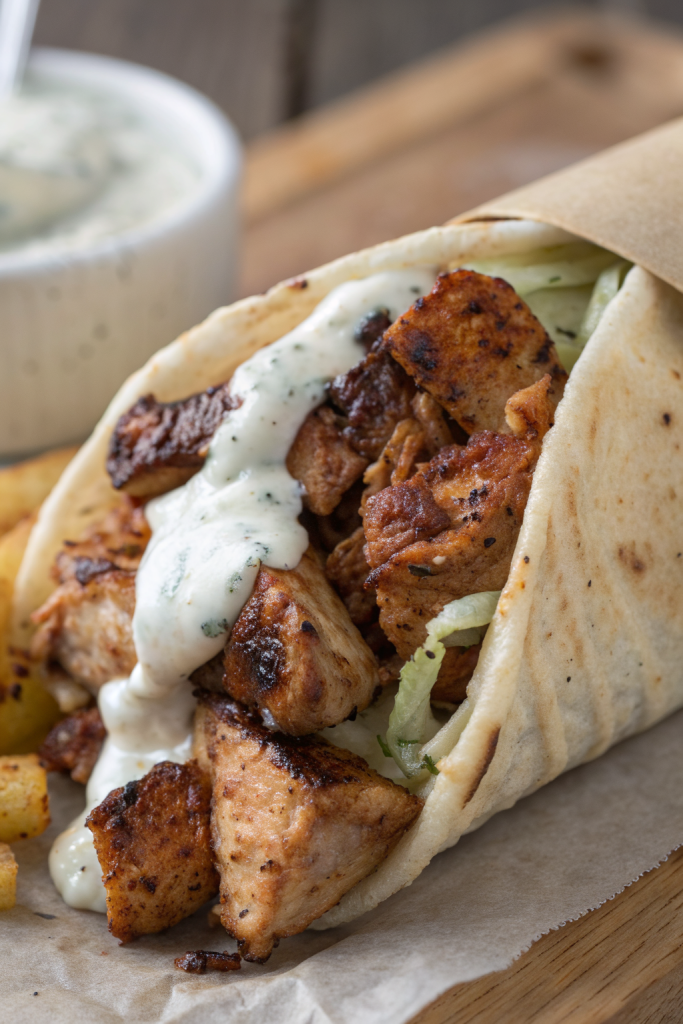 Chicken Shawarma with Garlic Sauce Recipe