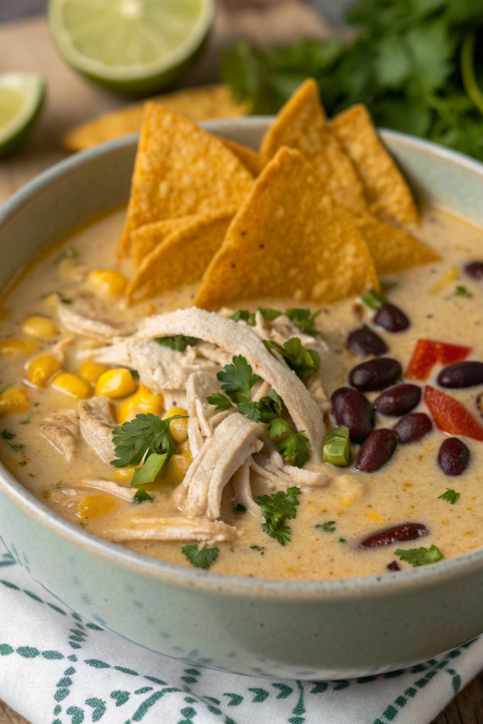 Creamy Crock Pot White Chicken Chili Recipe
