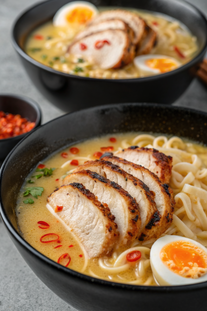Creamy Garlic Chicken Ramen Recipe