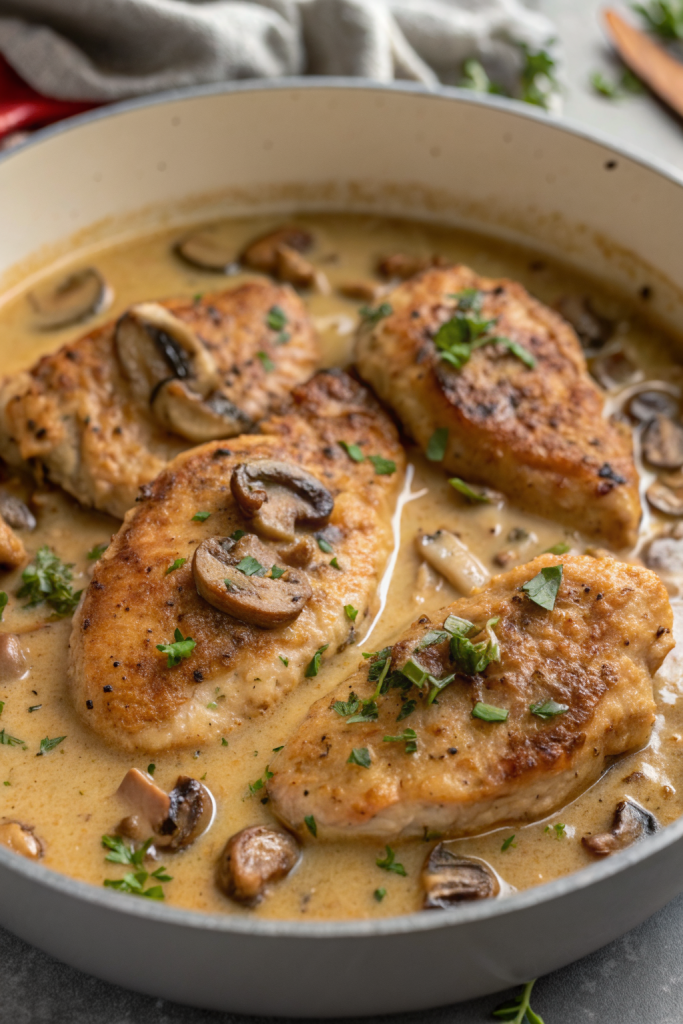 Creamy Mushroom Chicken Recipe