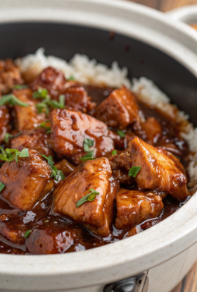 Crock Pot Bourbon Chicken Recipe