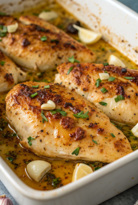 Garlic Butter Baked Chicken Breast Recipe