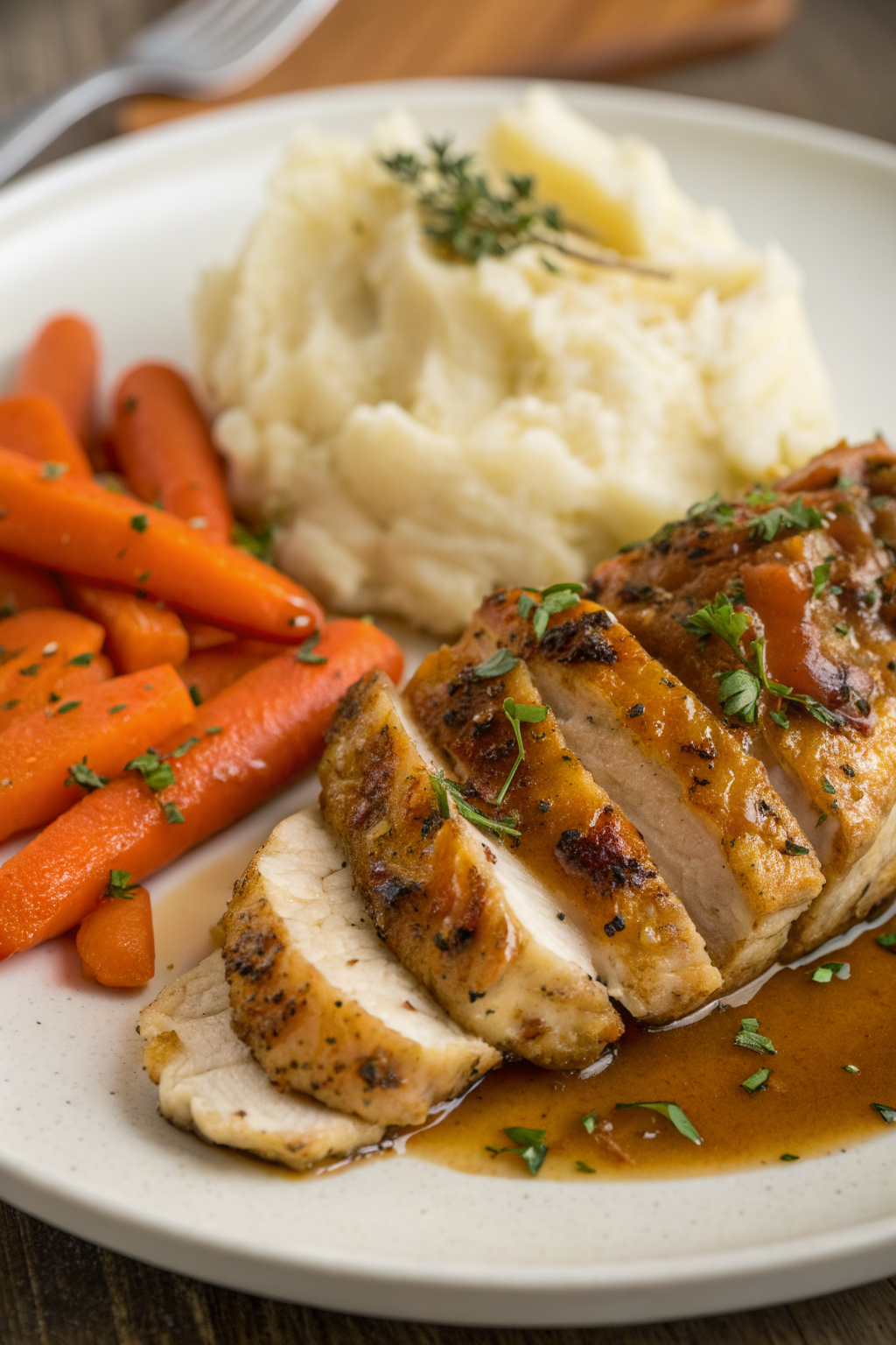 Garlic Herb Chicken with Creamy Mashed Potatoes