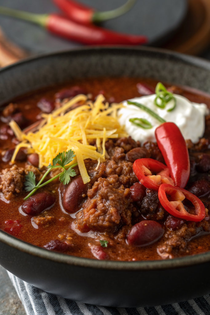 Ground Beef Stovetop Chili Recipe