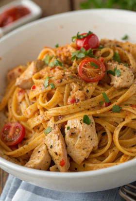 Honey Pepper Chicken Pasta Recipe
