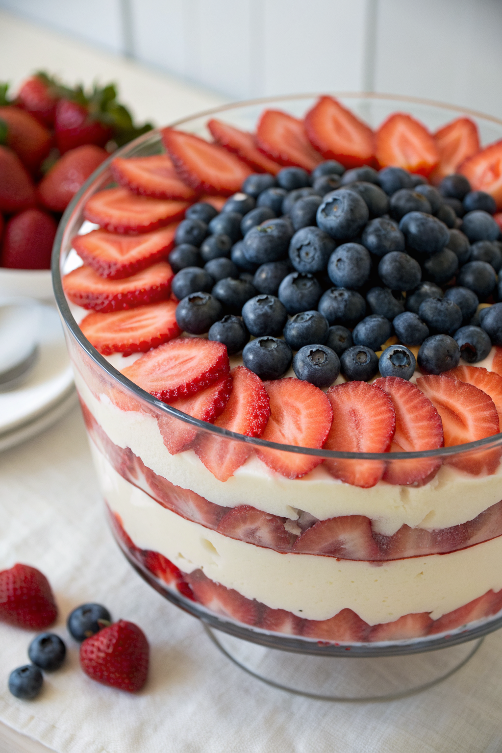 How to Make No-Bake Red White Blue Trifle