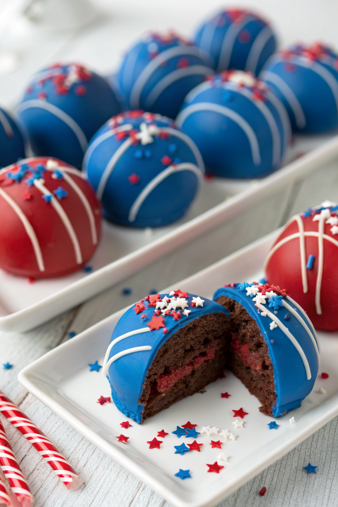 Patriotic Oreo Balls Recipe