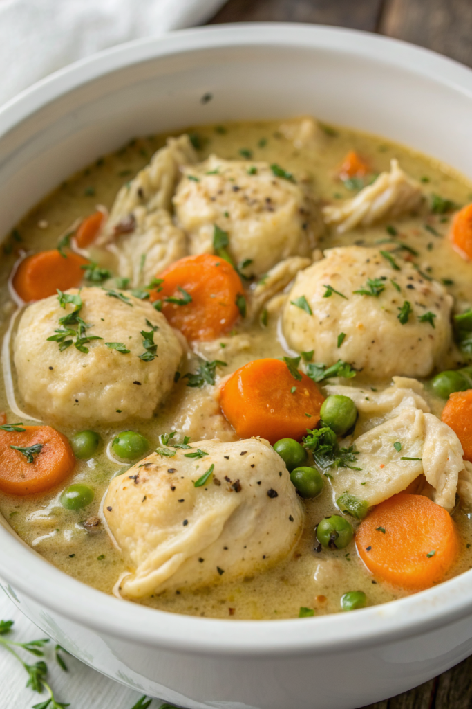 Slow Cooker Chicken and Dumplings Recipe