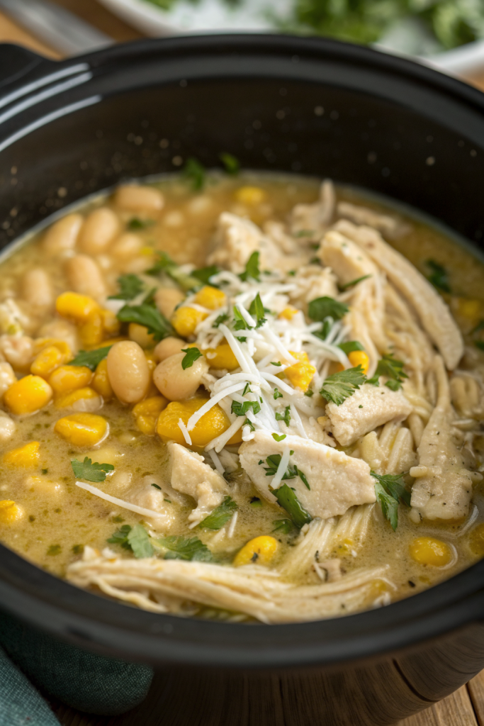 Slow Cooker Creamy White Chicken Chili Recipe