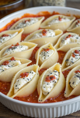 Stuffed Shells With Pumpkin Cream Sauce Recipe