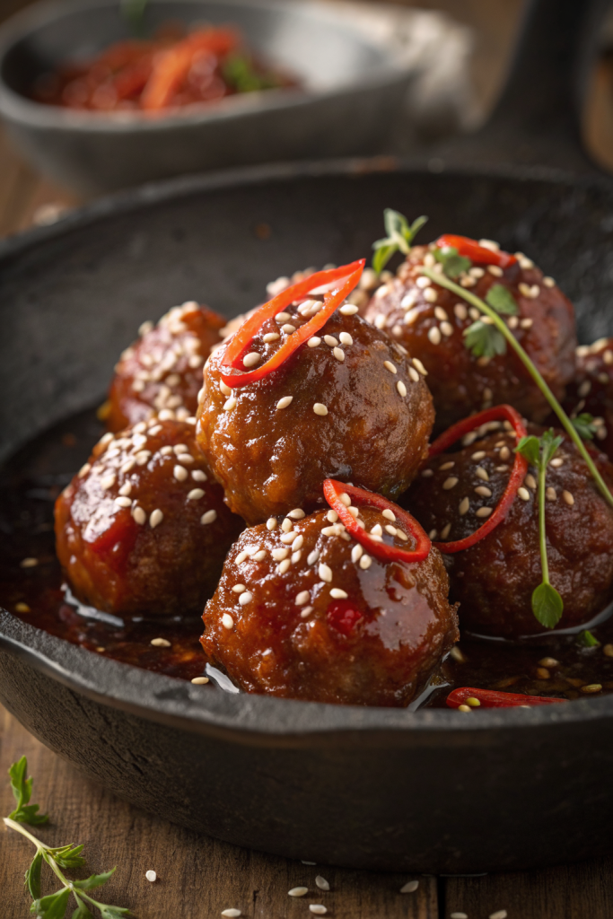 Sweet Chili Meatballs Crockpot Recipe