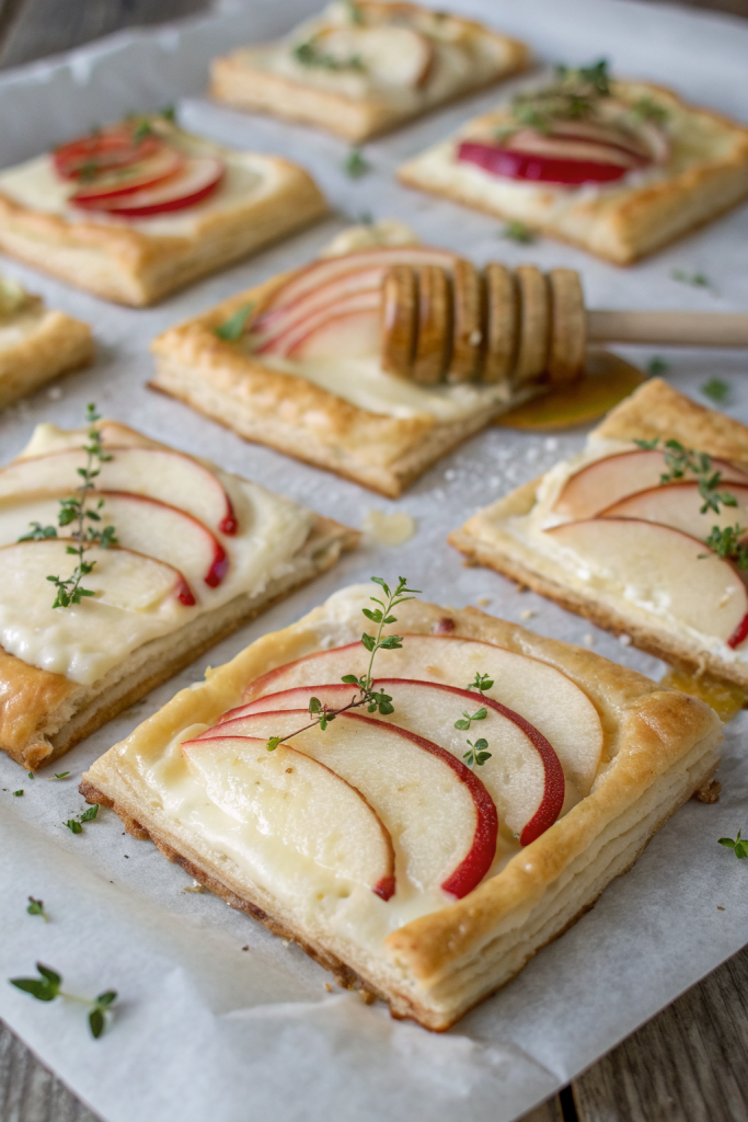 Apple and Brie Puff Pastry Bites Recipe