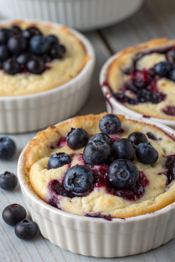 Creamy Baked Blueberry Cottage Cheese Bowls Recipe