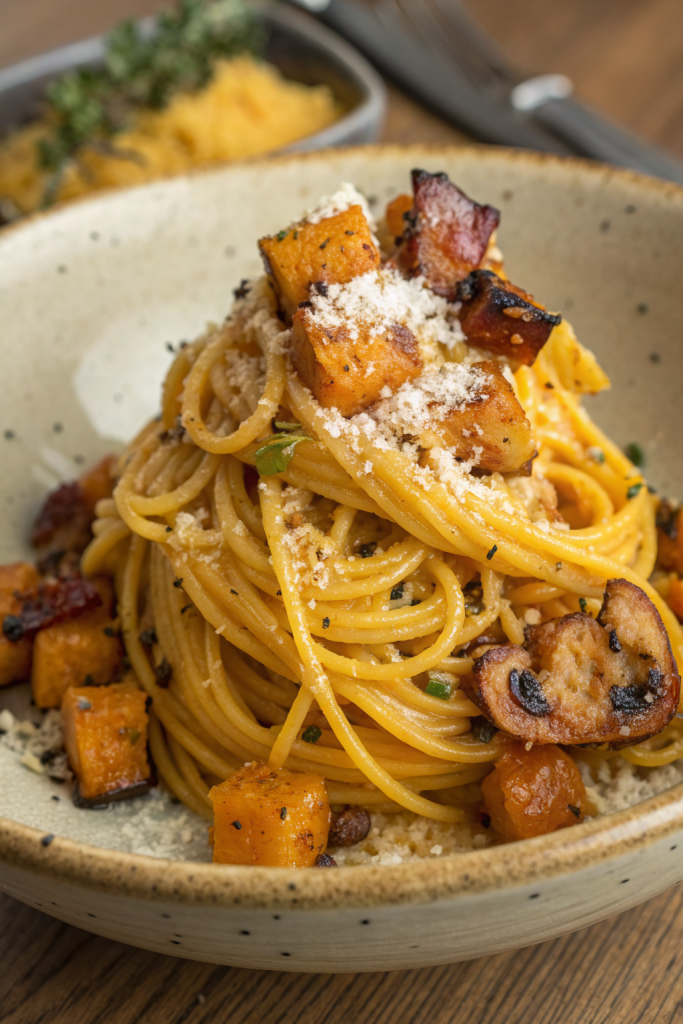Creamy Lemon Butternut Squash Pasta Recipe