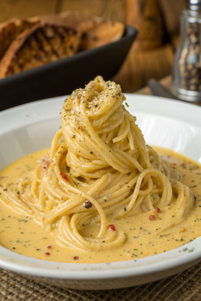Creamy Roasted Garlic Butternut Squash Pasta Recipe