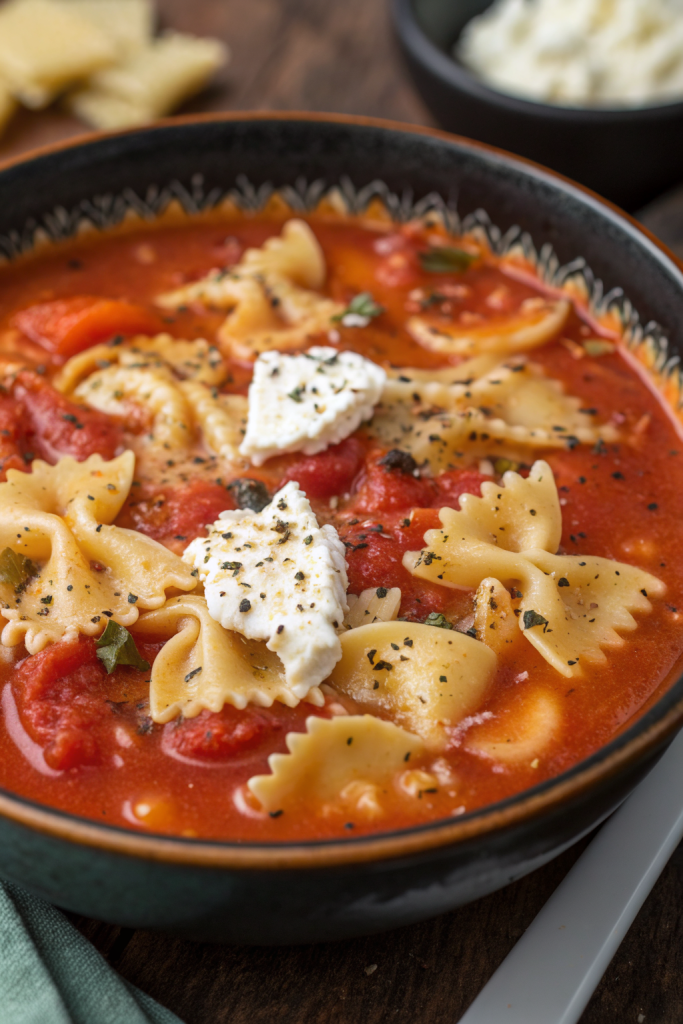 Creamy Vegetarian Lasagna Soup Recipe