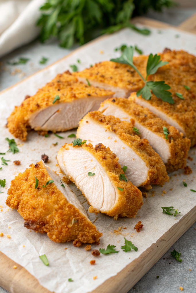 Crispy Oven Baked Chicken Cutlets Recipe
