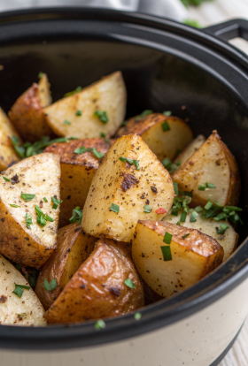 Crockpot Parmesan Roasted Potatoes Recipe