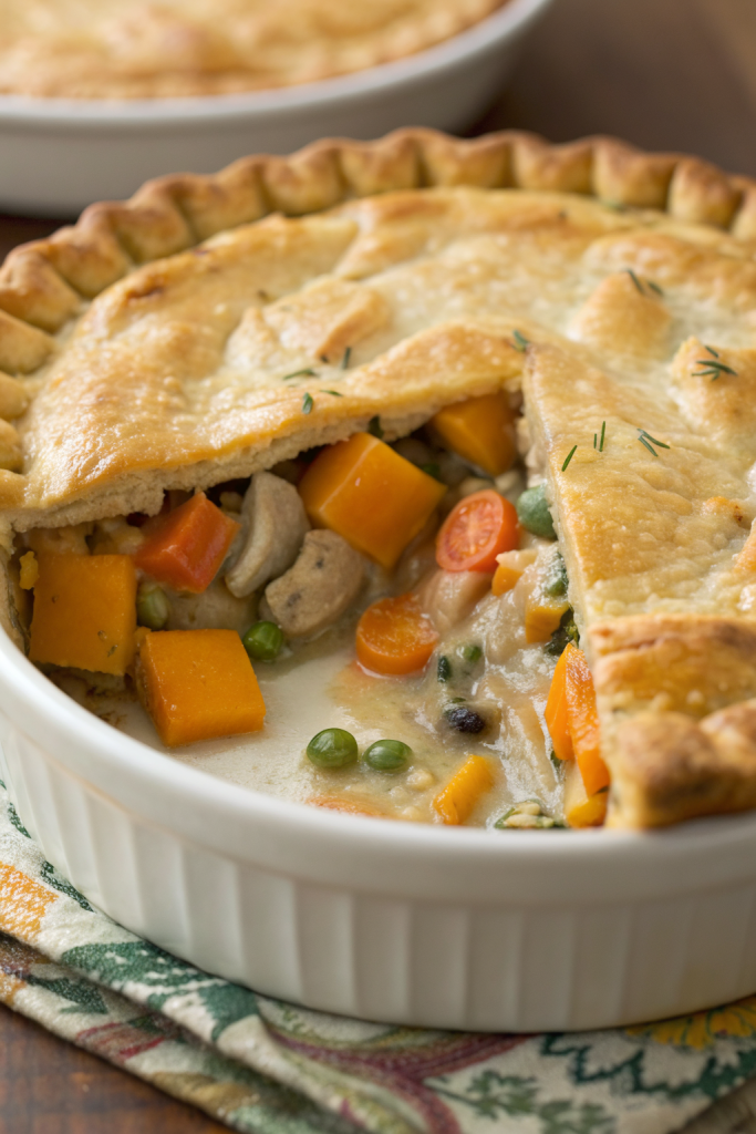 Lentil Pot Pie with Butternut Squash
