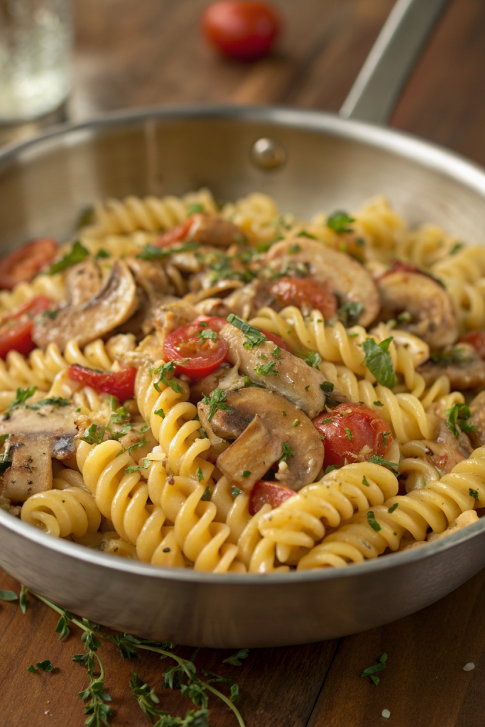 One Pot Mushroom Stroganoff Recipe