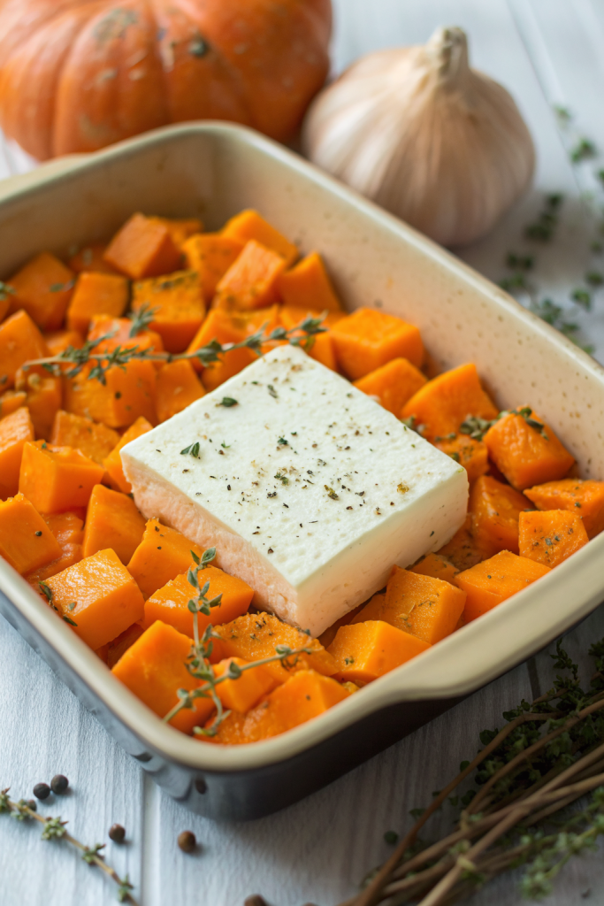 Pumpkin Feta Pasta Recipe