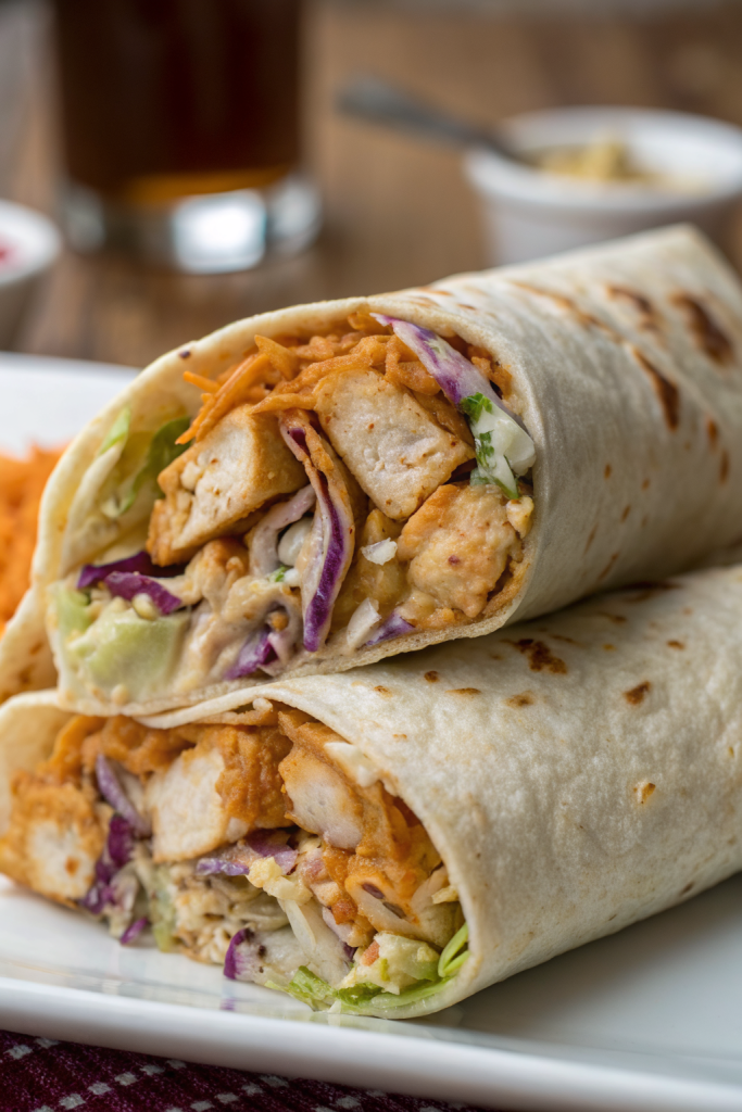 Spicy Buffalo Chicken Wraps for Two