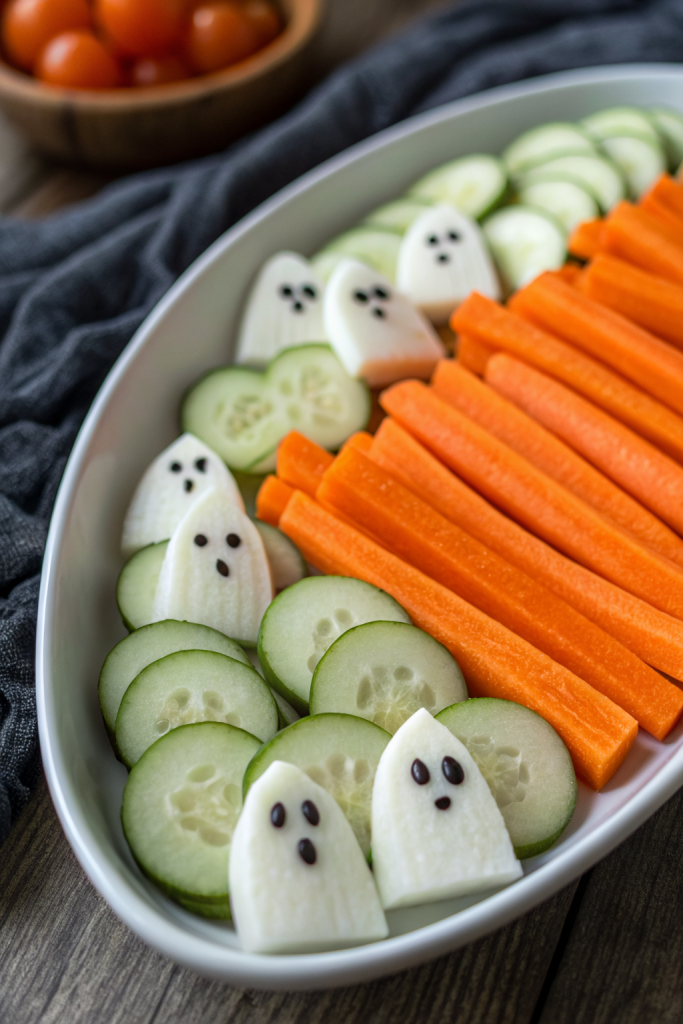 Spooky Veggie Plate Idea